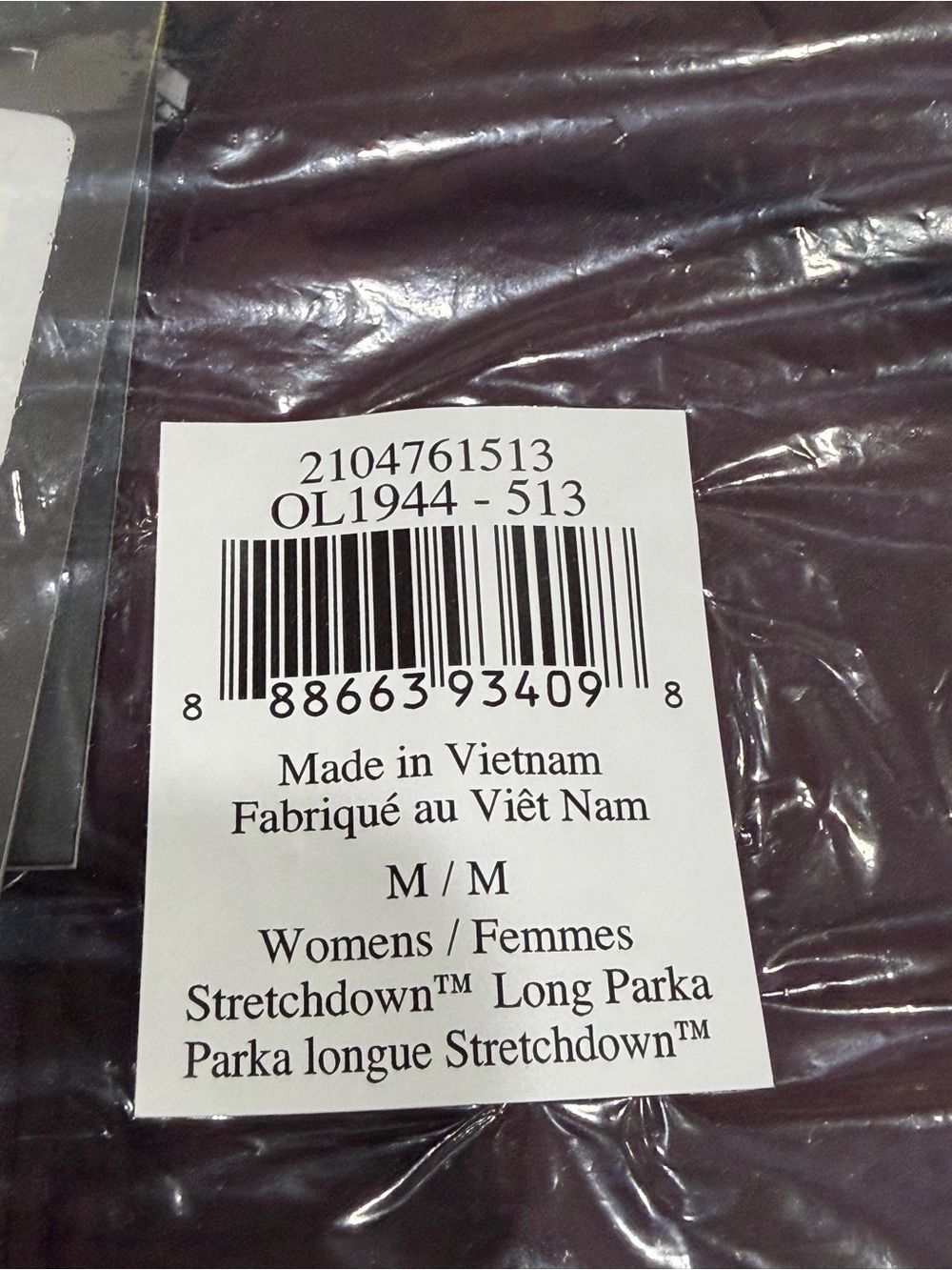 Mountain Hardwear Women's Medium Stretchdown Long Parka Dark Pink NWT Jacket - Picture 6 of 8